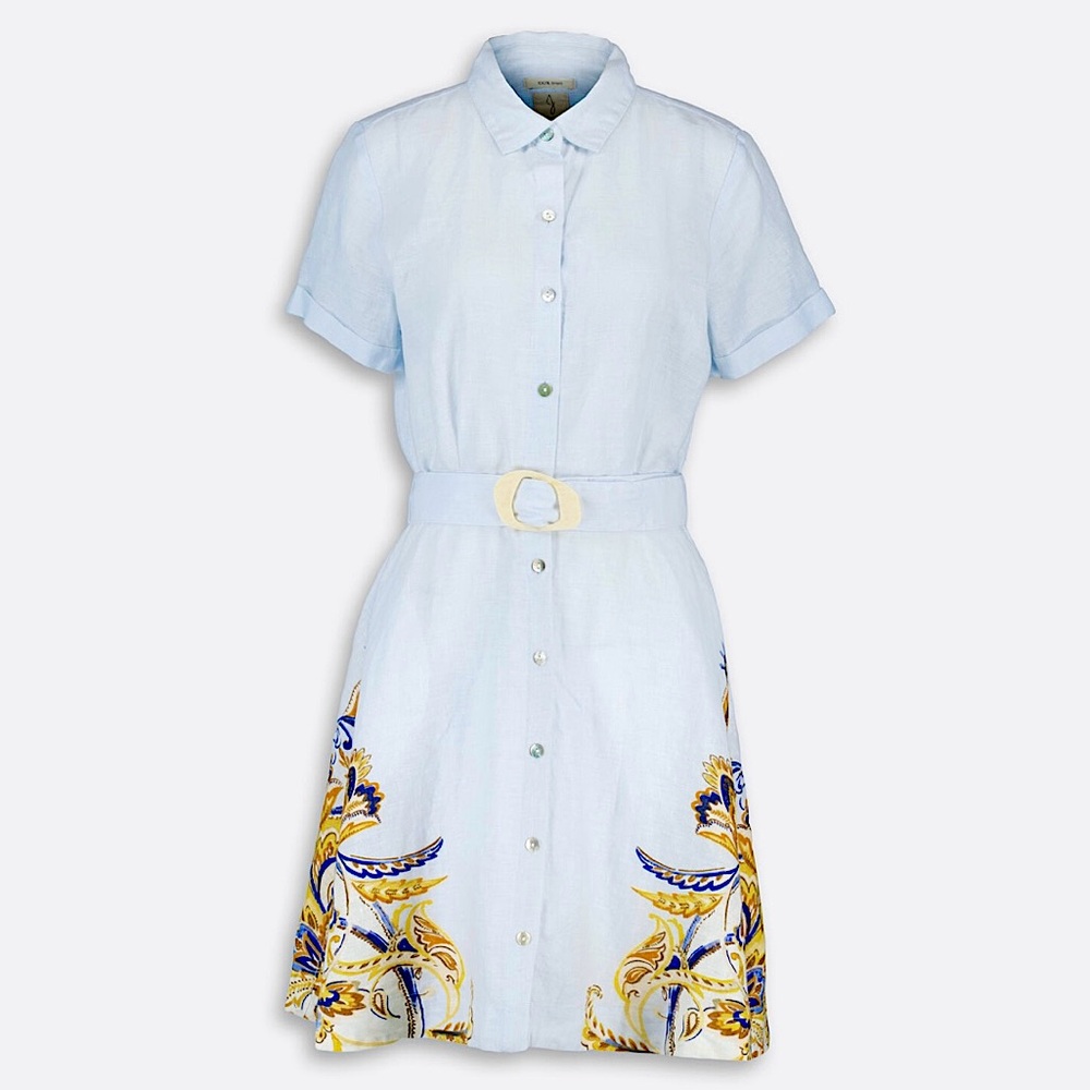 Joie Linen Button Down Dress